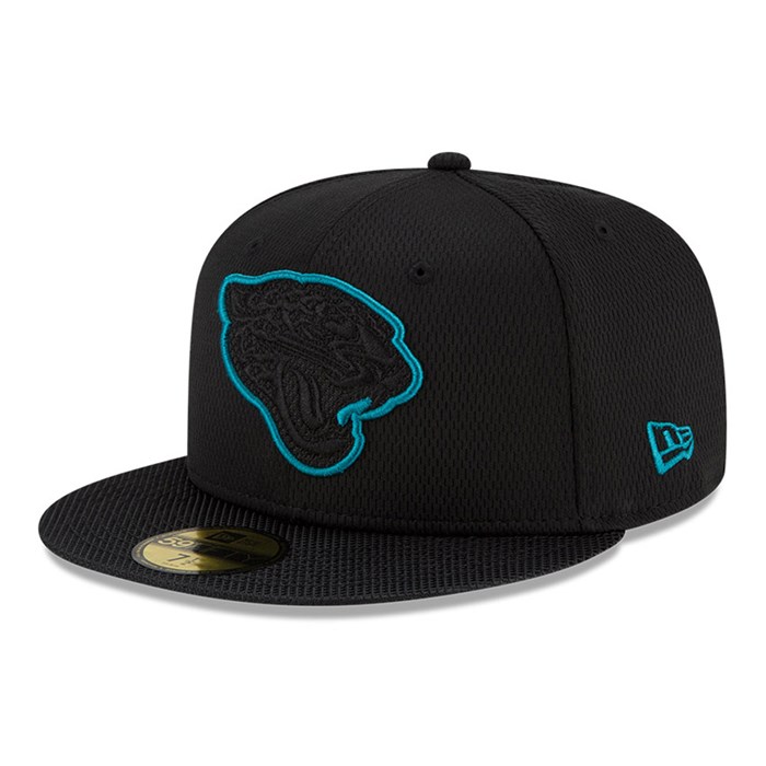 Jacksonville Jaguars NFL Sideline Road 59FIFTY Lippis Mustat - New Era Lippikset Tukkukauppa FI-123649